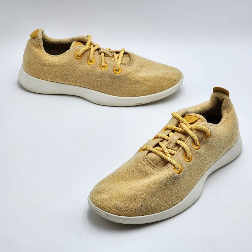 Allbirds ReRun Wool Runners Yellow Running Sneakers Men's Size 10
